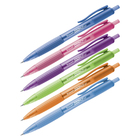 Ручка шариковая автомат Luxor "Micra X II" синяя, 0,7 мм, грип, корпус микс 1840/12 Bx, цена за шт. - Фото 1