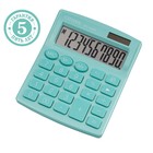 Калькулятор настольный Citizen "SDC-810NR", 10-разрядный, 124 х 102 х 25 мм, двойное питание, бирюзовый - фото 2367180