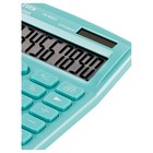 Калькулятор настольный Citizen "SDC-810NR", 10-разрядный, 124 х 102 х 25 мм, двойное питание, бирюзовый - Фото 4