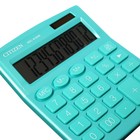 Калькулятор настольный Citizen "SDC-812NR", 12-разрядный, 124 х 102 х 25 мм, двойное питание, бирюзовый - фото 7541866