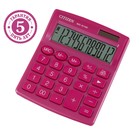 Калькулятор настольный Citizen "SDC-812NR", 12-разрядный, 102 х 124 х 25 мм, двойное питание, розовый - Фото 1