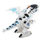 Робот дракон Dinorex IQ BOT, на пульте управления, интерактивный: стреляющий, звук, на батарейках - фото 6254871
