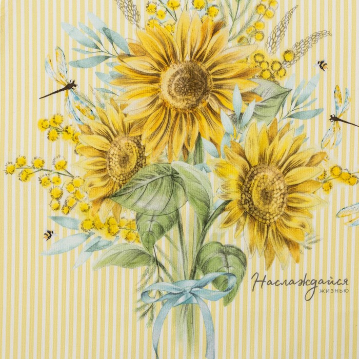 Фартук "Этель" Солнечные цветы 70х60 см, 100% хлопок, саржа 190 г/м2 - фото 1927513234