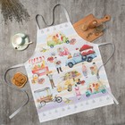 Фартук кухонный Этель Food market, 70×60 см, 100% хлопок, саржа 190 г/м² - Фото 2