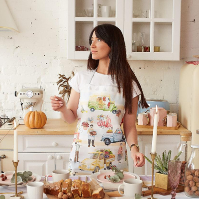 Фартук Этель Food market 70×60 см, 100% хлопок, саржа 190 г/м²