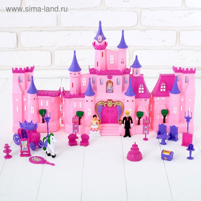 УЦЕНКА Замок для кукол, складной, с аксессуарами - Фото 1