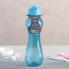 Бутылка для воды пластиковая QLux «Тренд», 7×7×23,5 см, цвет МИКС - Фото 5