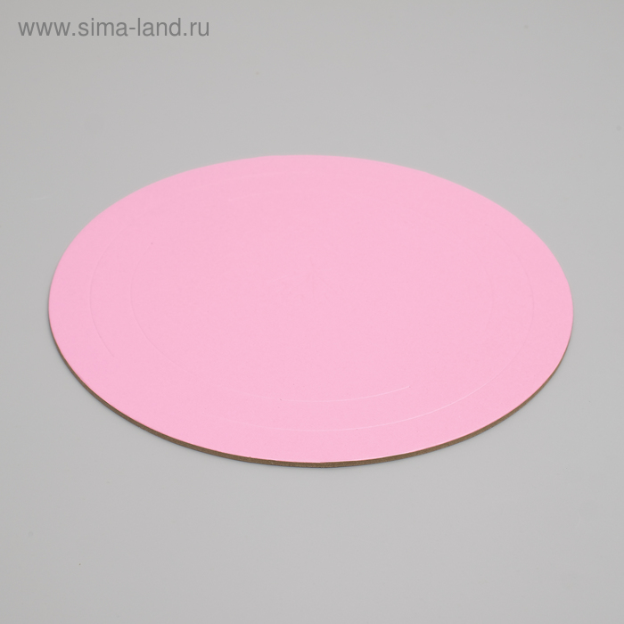 Подложка усиленная, под торт, золото-розовый, 26 см, 3.2 мм - Фото 1