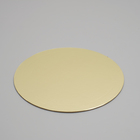 Подложка усиленная, золото - кофе, 26 см, 3,2 мм (комплект 5 шт) - фото 25264858