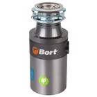 Измельчитель пищевых отходов Bort TITAN 4000, 390 Вт, 3 ступени, 4.2 кг/мин, 90 мм, серый - фото 321527630