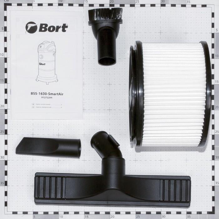 Пылесос Bort BSS-1630-SmartAir, 1600/320 Вт, сухая/влажная уборка, 30 л - фото 51486756