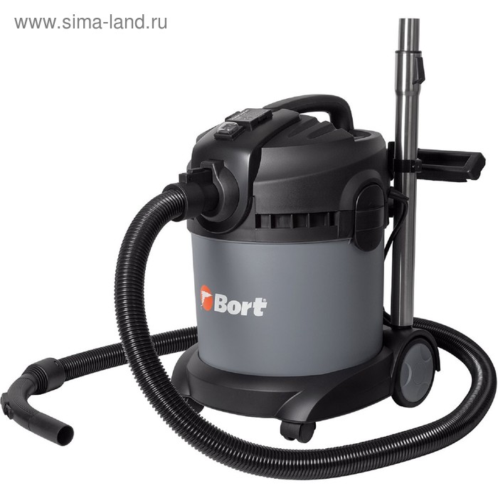 Пылесос Bort BAX-1520-Smart Clean, 1400/300 Вт, сухая/влажная уборка, 20 л, серый - Фото 1
