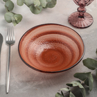 Салатник стеклянный Magistro «Карамель», d=18 см, цвет оранжевый - фото 8906212