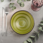 Салатник стеклянный Magistro «Карамель», d=18 см, цвет зелёный - Фото 2