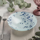 Салатник Magistro «Дали», d=18 см, стекло, голубой - Фото 1