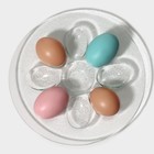 Подставка стеклянная для яиц «Авис», d=22 см, 9 ячеек - Фото 3