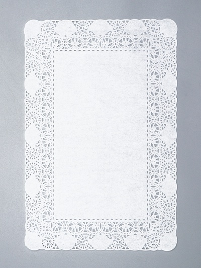 Салфетка для торта, прямоугольная, ажурная, 20×30 см