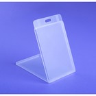 Бейдж вертикальный 66 х 111 х 5 мм, "Стамм", жёсткий пластик - фото 42595993