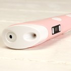 Комплект 3Д ручка с дисплеем розовая + пластик ABS 20 цветов по 10 метров - фото 51449778