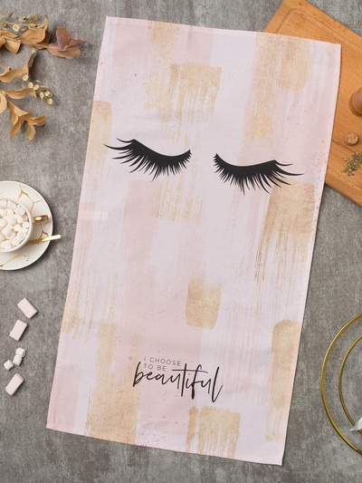 Полотенце «Этель» Hello beautiful, 40×73 см, 100% хлопок, саржа 190 г/м²