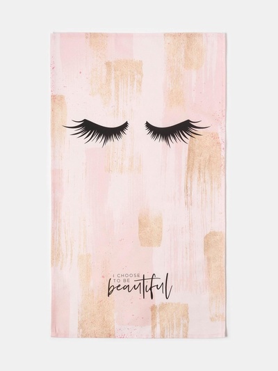 Полотенце «Этель» Hello beautiful, 40×73 см, 100% хлопок, саржа 190 г/м²