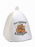 Шапка для бани и сауны «Настоящий банщик», полиэфир, «Банная забава» - Фото 2