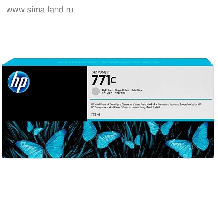 Картридж струйный HP №771C B6Y14A светло-серый для HP DJ Z6200 (775мл) - Фото 1