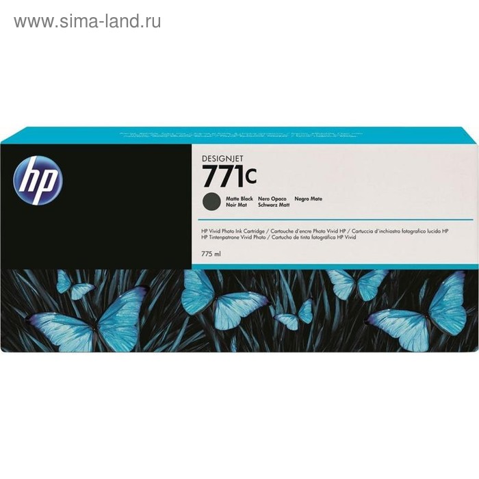 Картридж струйный HP №771C B6Y07A черный матовый для HP DJ Z6200 (775мл) - Фото 1