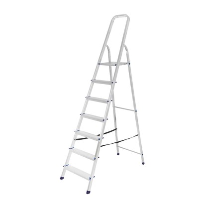 Стремянка ТУНДРА, алюминиевая, 7 ступеней, 1440 мм