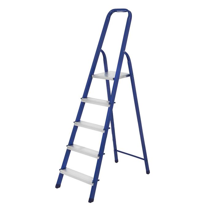Стремянка ТУНДРА, металлическая комбинированная, 5 ступеней, 1030 мм - Фото 1
