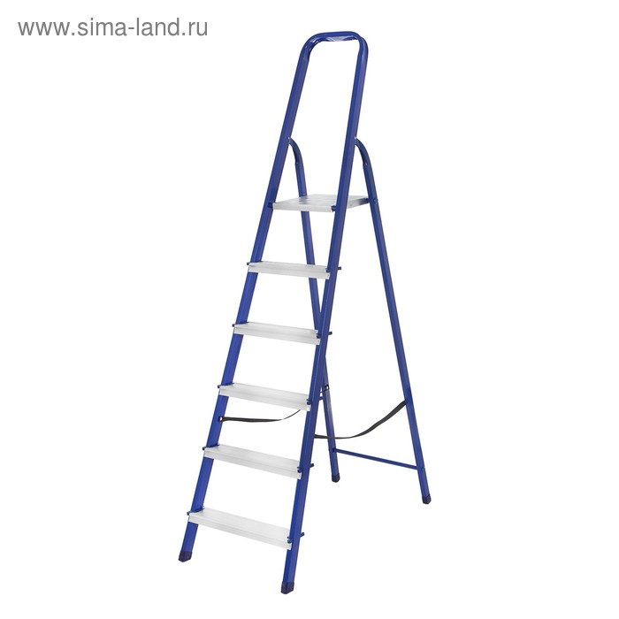 Стремянка ТУНДРА, металлическая комбинированная, 6 ступеней, 1240 мм - Фото 1