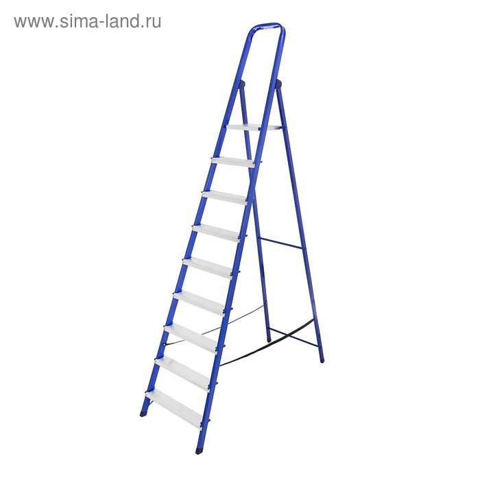Стремянка ТУНДРА, металлическая комбинированная, 9 ступеней, 1880 мм - Фото 1