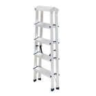 Стремянка ТУНДРА, алюминиевая, двухсторонняя, 5 ступеней, 1070 мм - Фото 3
