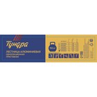 Лестница ТУНДРА, алюминиевая, односекционная, приставная, 10 ступеней, 2800 мм 4590984 - фото 1076607