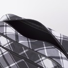 Косметичка дорожная, отдел на молнии, наружный карман, цвет чёрный/белый - Фото 4