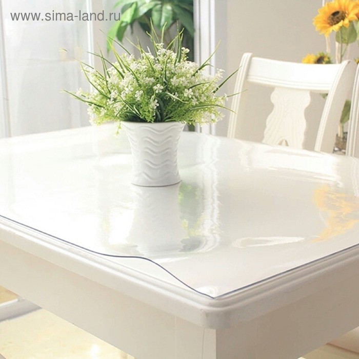 Скатерть «Гибкое стекло», 100 х 160 см, толщина 1 мм - Фото 1