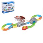 УЦЕНКА Автотрек «Магический Трек», гибкий, светится в темноте, 151 деталь, поворот - Фото 1