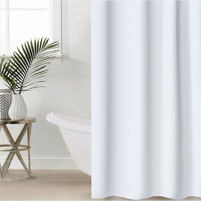 Штора для ванной «Экономь», 180×180 см, PEVA, цвет белый