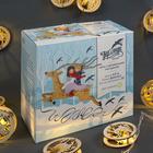 Гирлянда "Нить" 4.5 м с деревянными насадками "Шар с оленем", IP20, прозрачная нить, 20 LED, свечение тёплое белое, фиксинг, 220 В - Фото 4