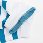 Носки женские, цвет белый/бирюза, размер 23-25 - Фото 3