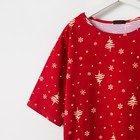 Сорочка женская MINAKU "Ёлки", размер 42, цвет красный - Фото 6