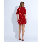 Сорочка женская MINAKU "Ёлки", размер 50, цвет красный - Фото 4