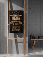 Полотенце махровое Этель «Любимый папа», 50×90 см, 100% хлопок, 420 г/м², чёрно-золотое - Фото 2