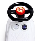 Толокар - пушкар детский «Ночной гонщик. Машинка», звуковые эффекты, цвет белый - Фото 9