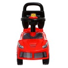 Толокар - пушкар детский «Ночной гонщик. Машинка», звуковые эффекты, цвет красный - Фото 5