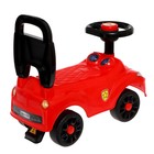 Толокар - пушкар детский «Ночной гонщик. Машинка», звуковые эффекты, цвет красный - Фото 6