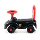 Толокар - пушкар детский «Ночной гонщик. Машинка», звуковые эффекты, цвет черный - Фото 2