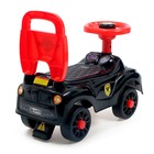 Толокар - пушкар детский «Ночной гонщик. Машинка», звуковые эффекты, цвет черный - Фото 3