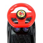 Толокар - пушкар детский «Ночной гонщик. Машинка», звуковые эффекты, цвет черный - Фото 4