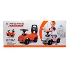 Толокар - пушкар детский «Ночной гонщик. Машинка», звуковые эффекты, цвет черный - Фото 7